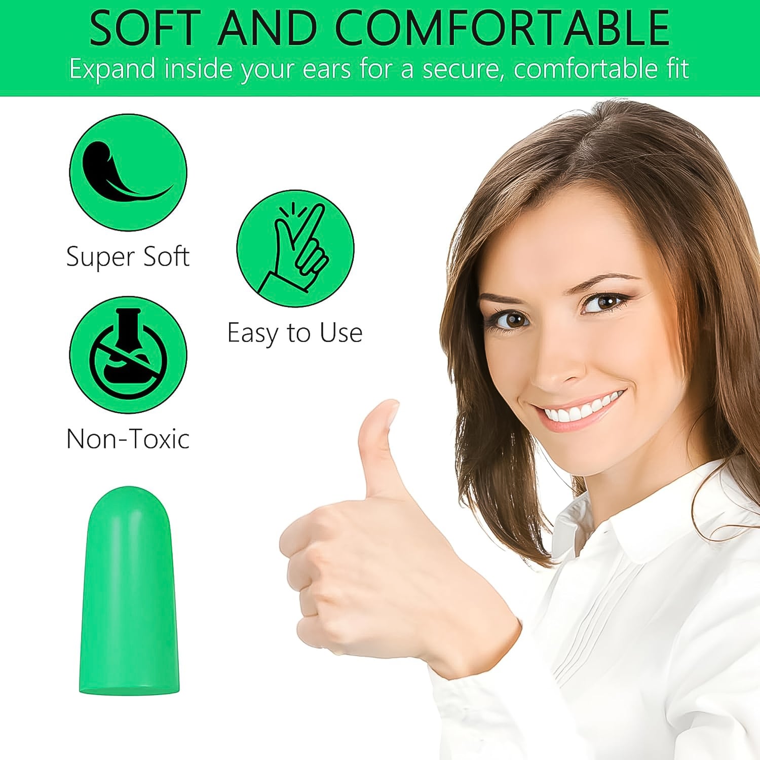 Earplugs Noise Reduction For Noise (1 Pair Foam) Earplugs Noise Reduction For Noise (1 Pair Foam)